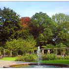 Rosengarten mit Springbrunnen