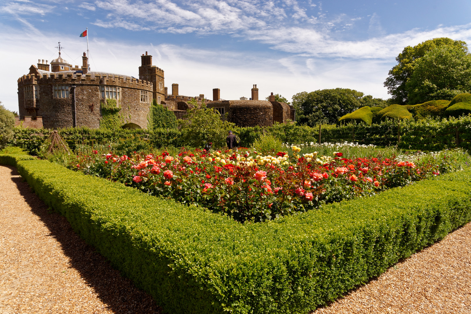 Rosengarten und Walmer Castle