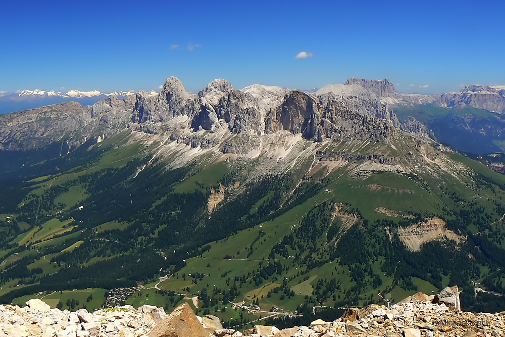 Rosengarten vom Latemar aus (Schnittvariante)