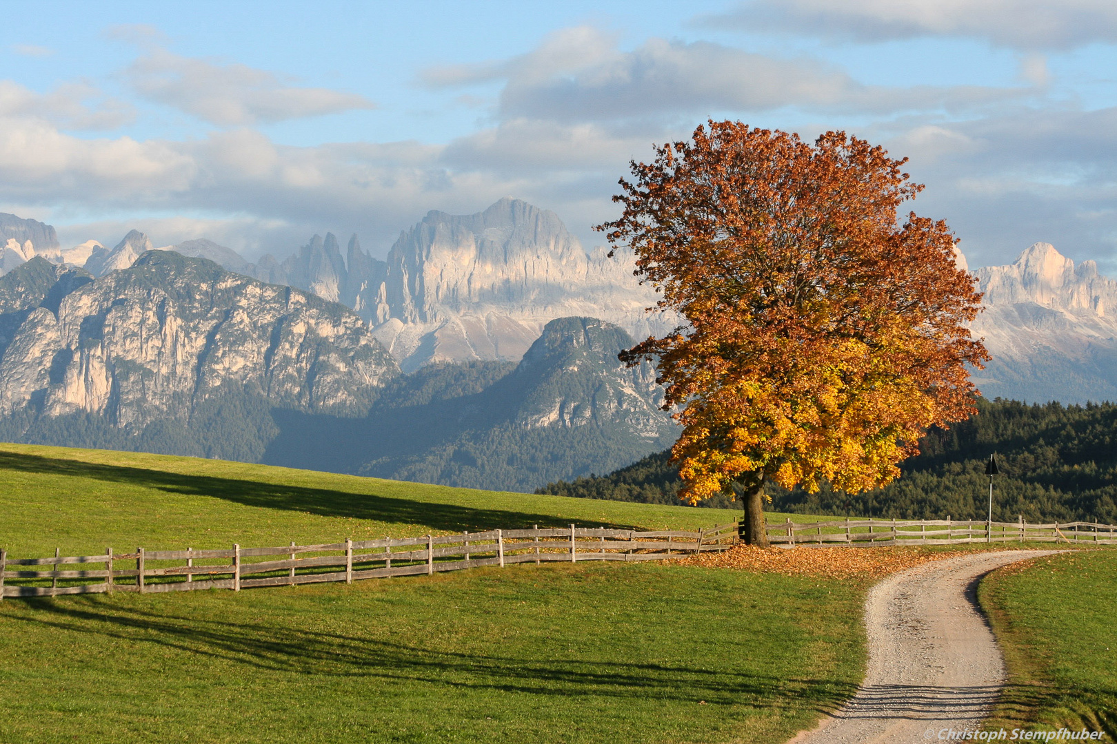 Rosengarten von Oberbozen aus gesehen