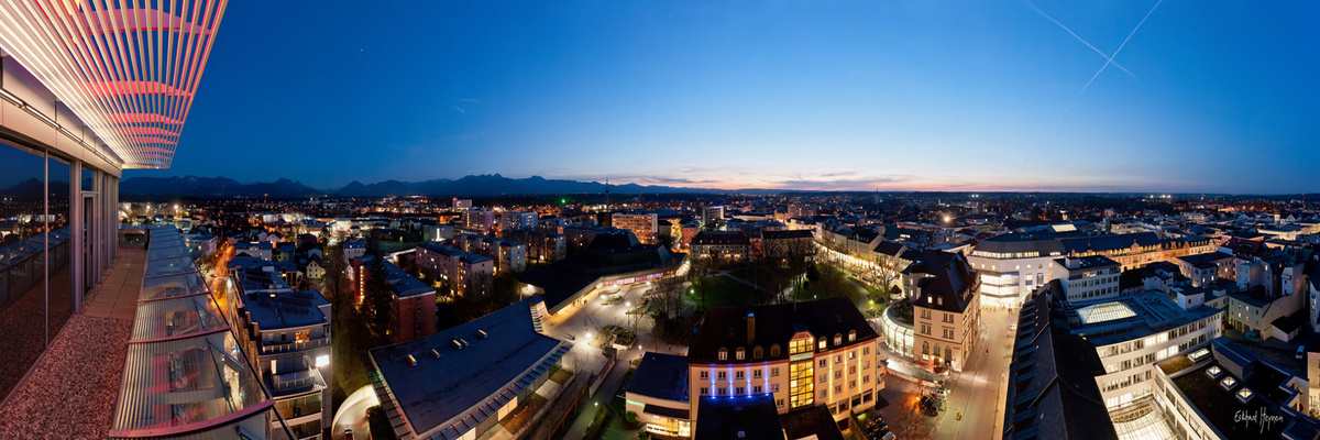 Rosenheim zur blauen Stunde