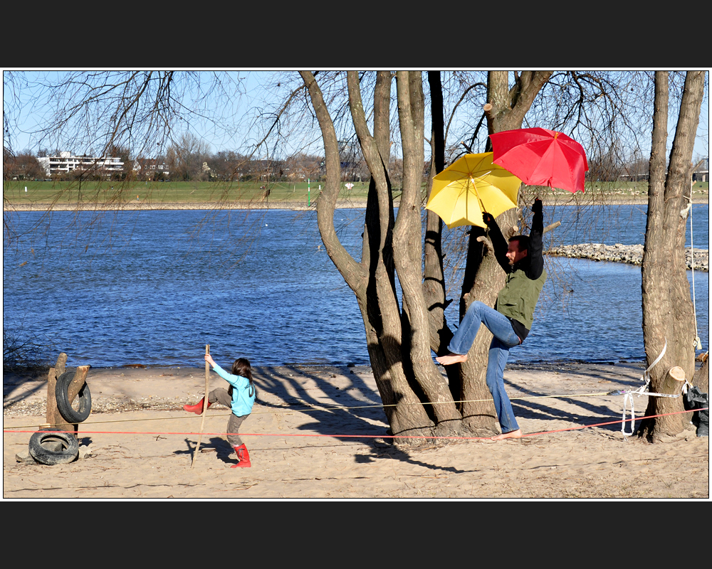 Rosenmontag am Rhein -I-