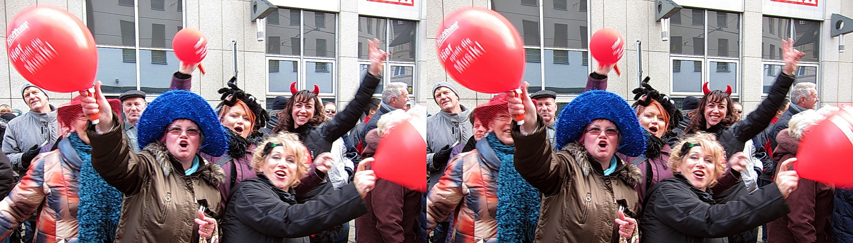 Rosenmontag HALLE/S 2013 (3D-Foto Nr. 06X)