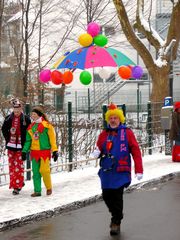 Rosenmontag im Schnee