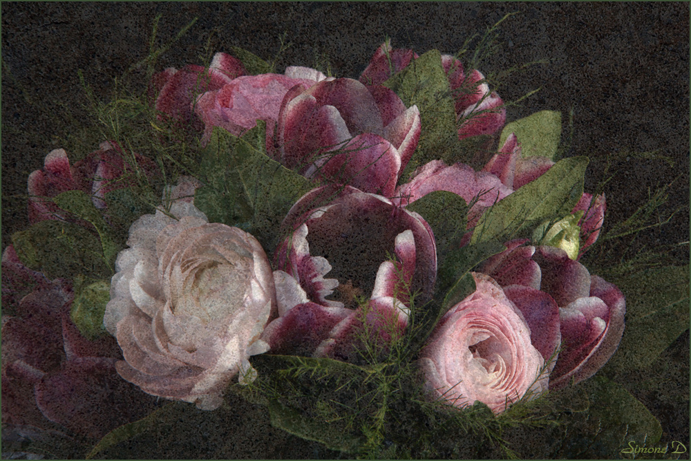 Roses et tulipes