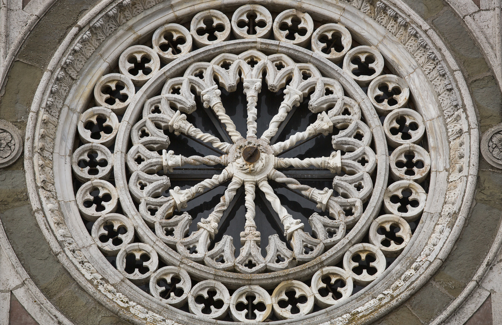 Rosette der Basilika di Santa Margherita in Cortona
