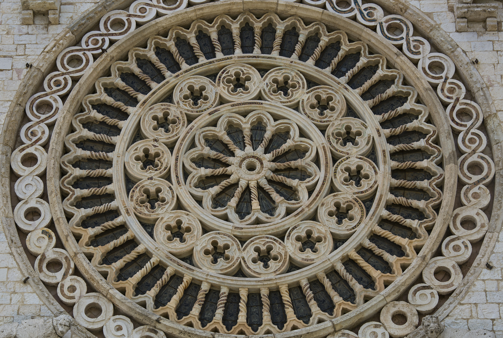 Rosette der Basilika San Francesco in Assisi