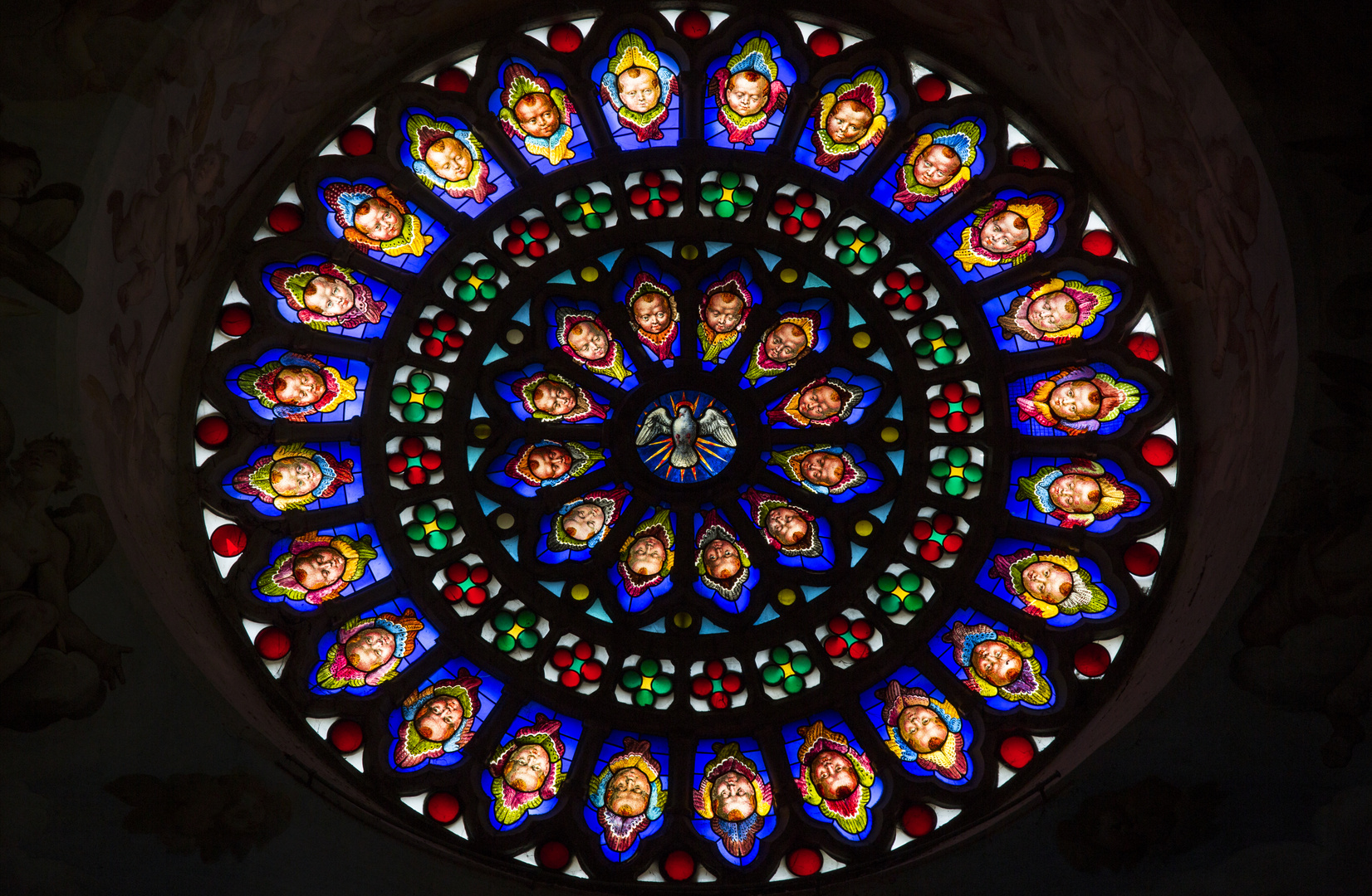 Rosette der Kathedrale in Todi 