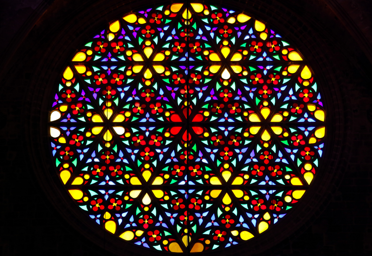 Rosette der Kathedrale von Palma