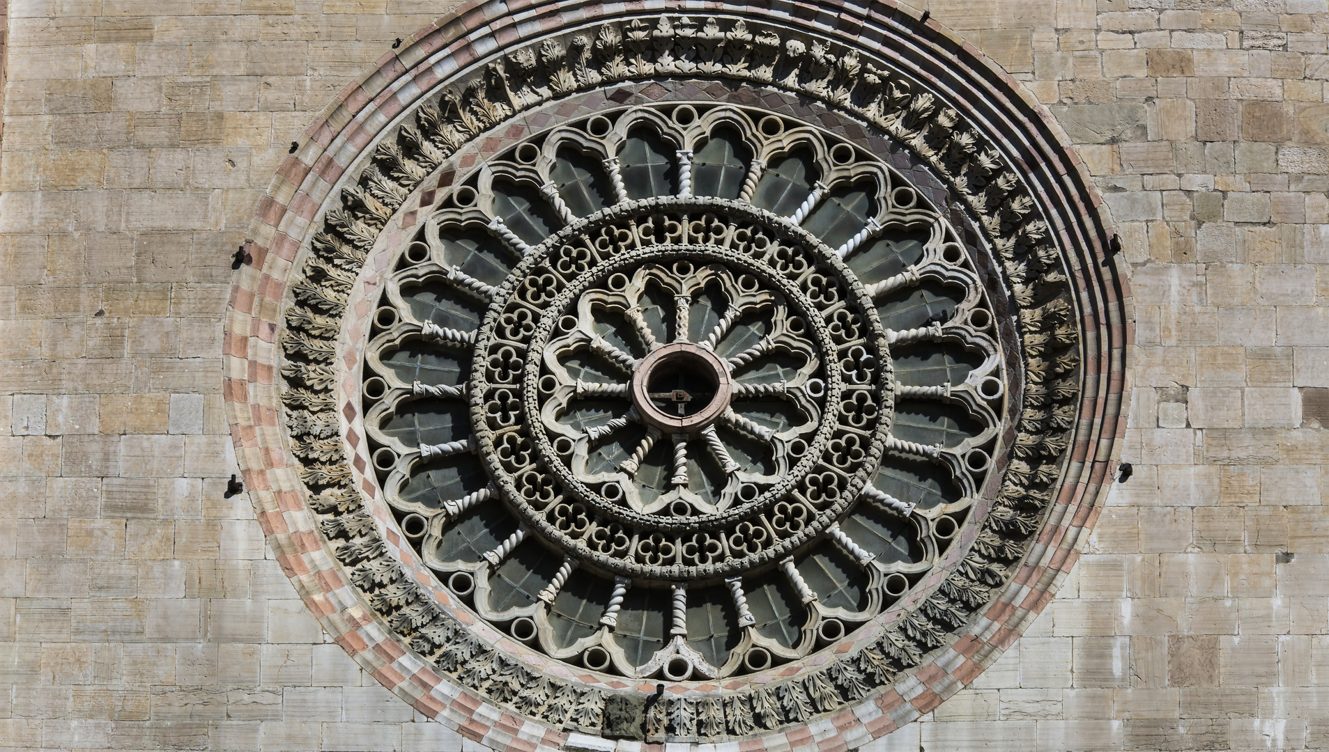 Rosette der Kathedrale von Todi