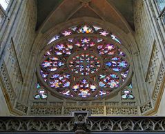 " Rosette " der Westfassade des St. Veitsdomes 