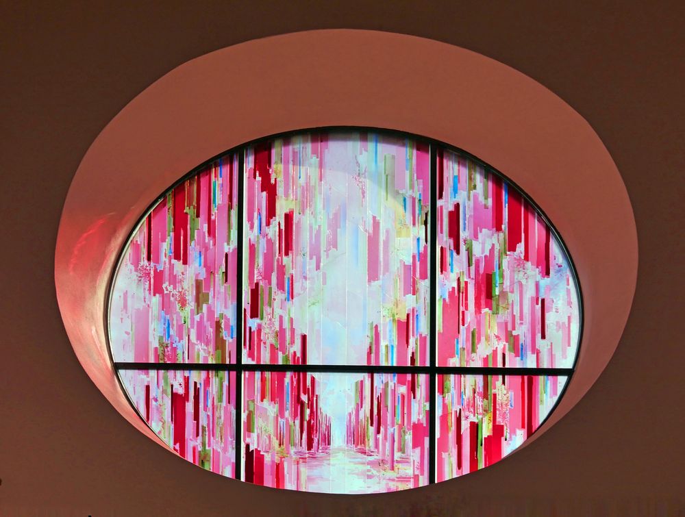 Rosetten Fenster der Christus Kirche Köln Foto &amp; Bild