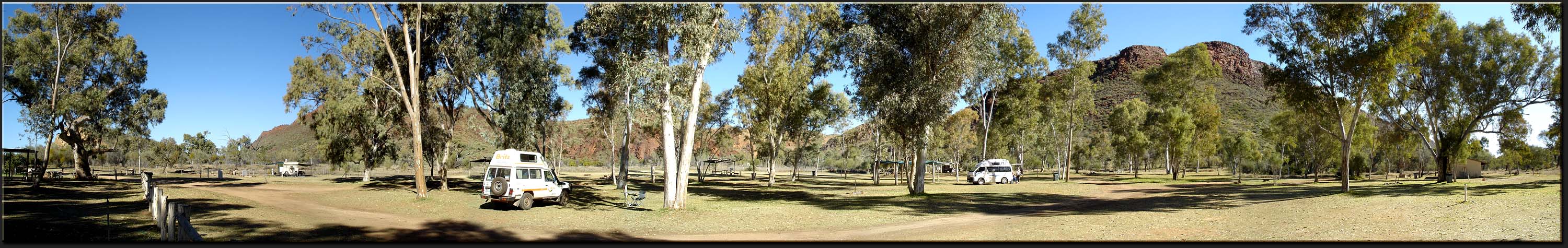 Ross River Campground, Panorama