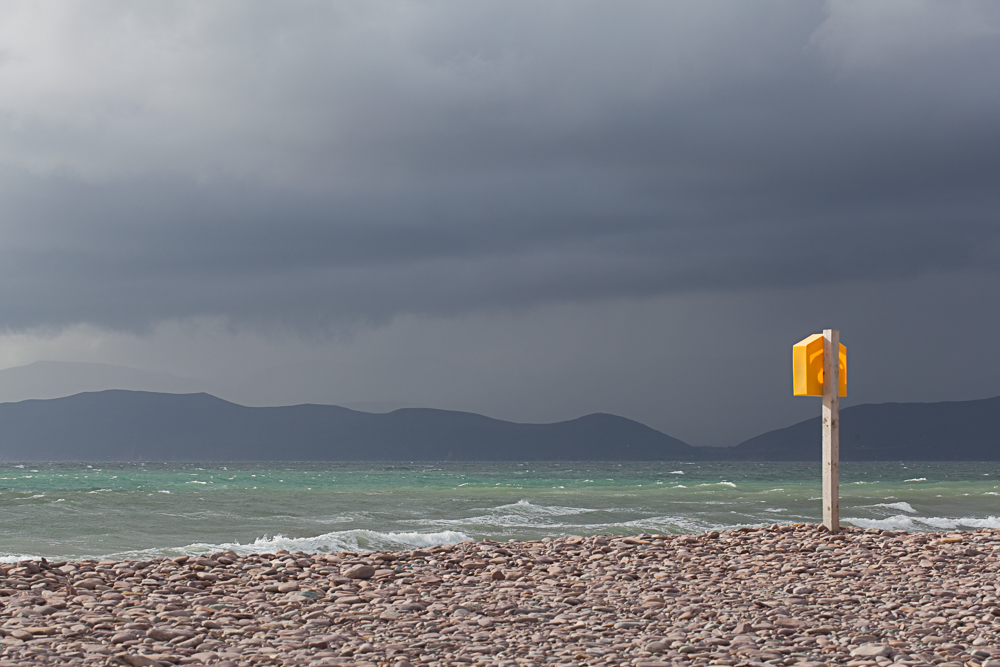 Rossbeigh Strand vor dem Regen