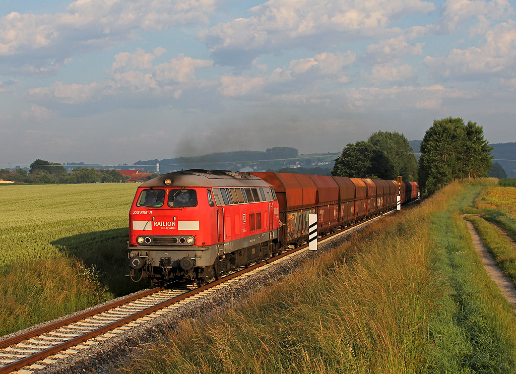 Roßberger Kieszug im Morgenlicht