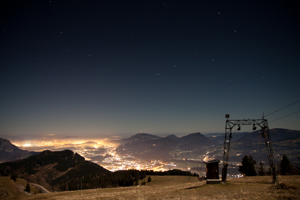 Roßfeld / Salzburg bei Nacht