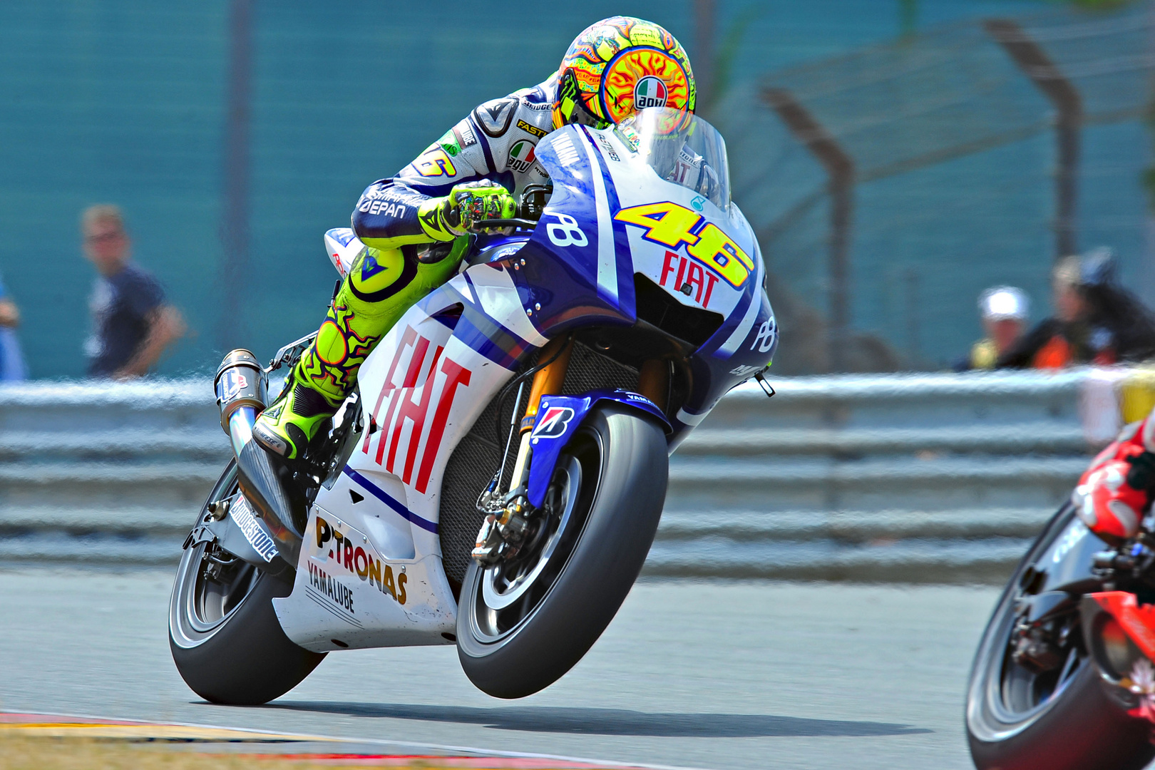 Rossi - 1 m hinter dem Podium