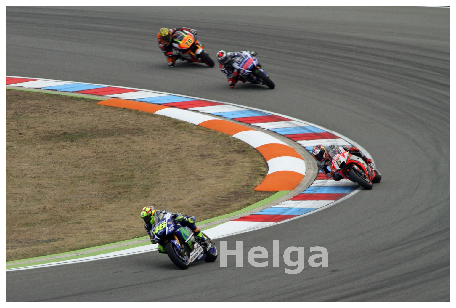 Rossi, Bradl, Lorenzo und Baz, Brünn 2015