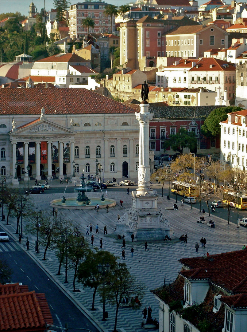 Rossio im Schatten