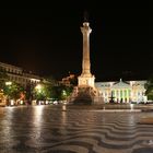 Rossio in der Nacht