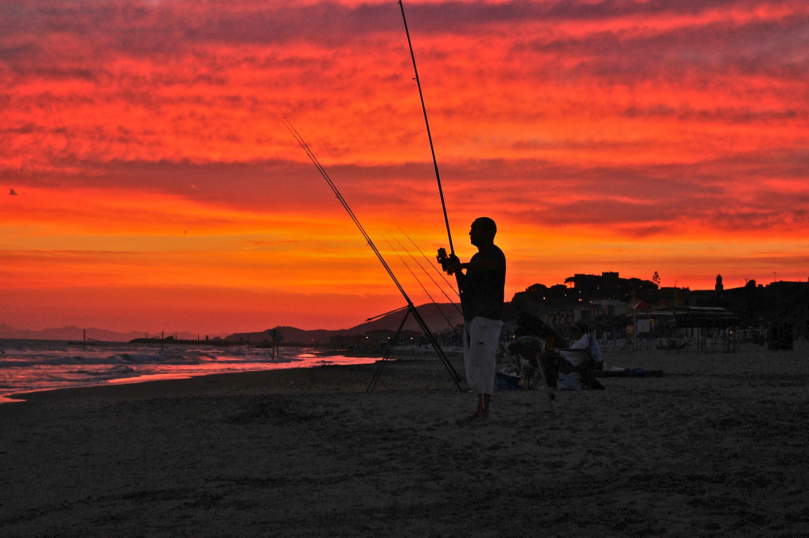 Rosso di sera, pesca si spera.