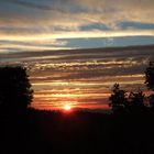 Rosso il tramonto,nera la terra