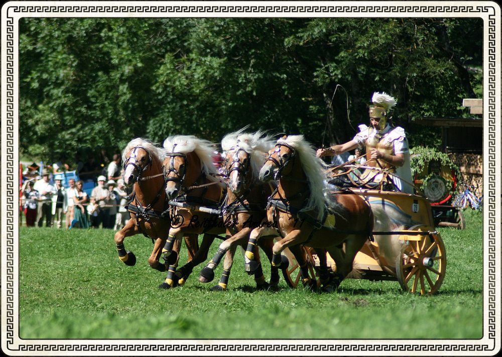 Rosstag Rottach-Egern 2011 - Claus Luber "Römerwagen"