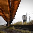 Rostige IC-Brücke auf dem ehemaligen Güterbahnhof Altona