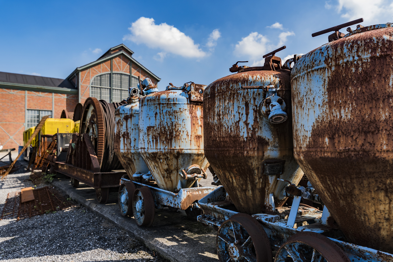 Rostige Zechen-Wagons