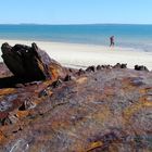 Rostiges Eisenrohr auf Fraser Island