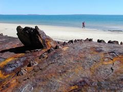 Rostiges Eisenrohr auf Fraser Island