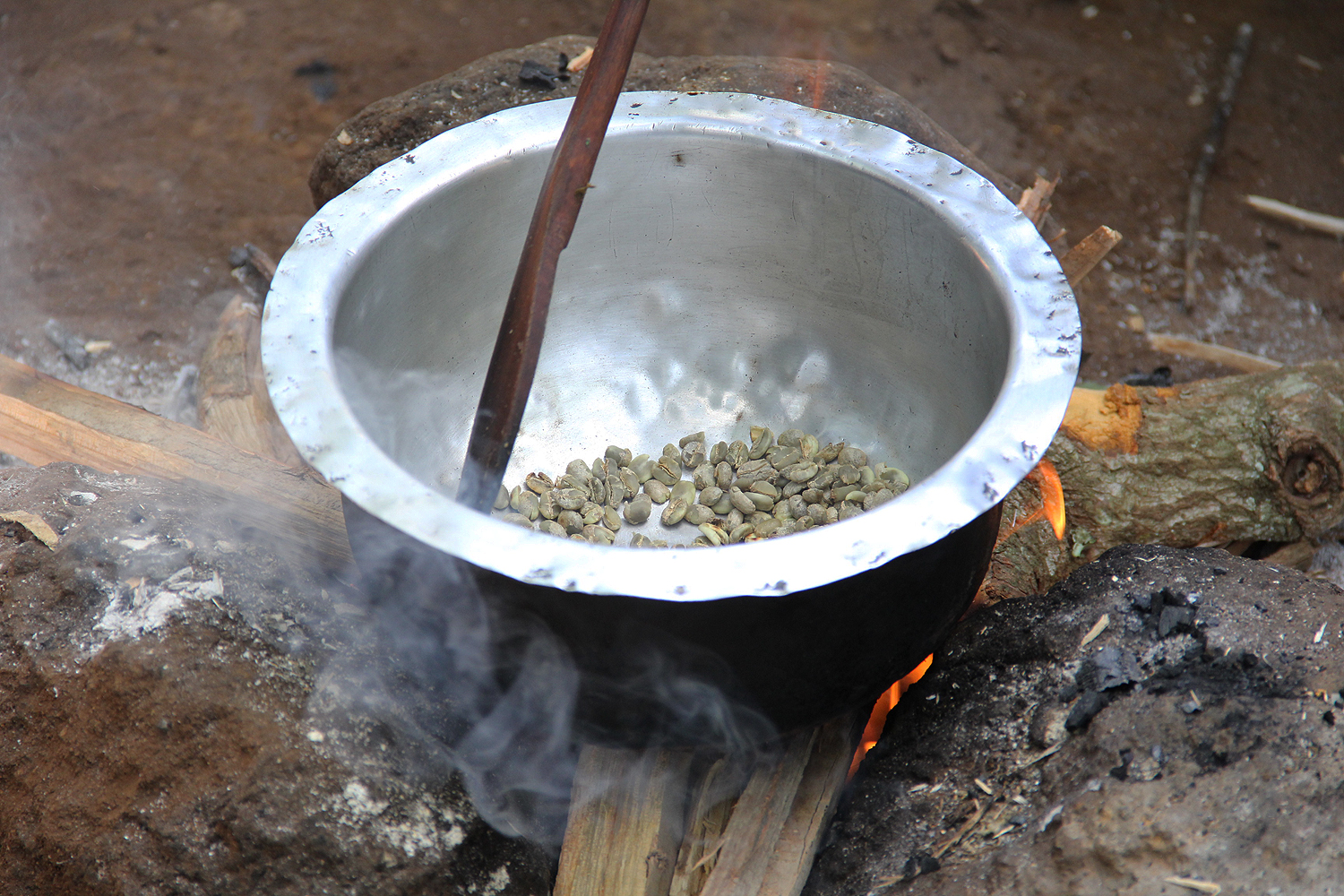 rosting coffee the traditional way