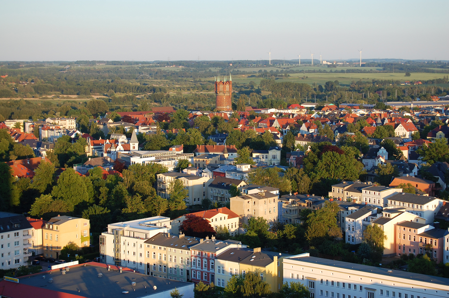 Rostock- Blick auf den Wasserturm