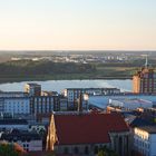 Rostock- Blick auf die Innenstadt, Warnow und Gehlsdorf