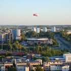 Rostock- Blick auf die Südstadt mit Zeppelin
