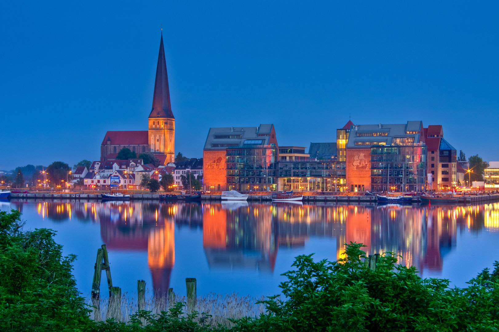 Rostock by Night Foto & Bild deutschland, europe, mecklenburg