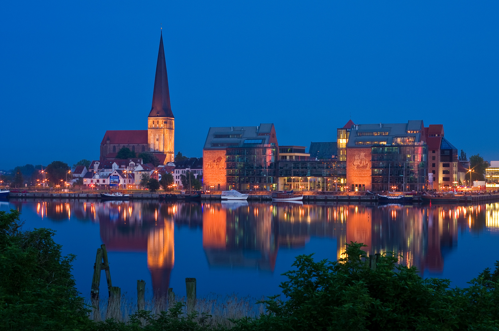 Rostock by NIght Foto & Bild deutschland, europe, mecklenburg