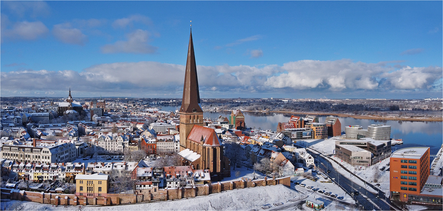 Rostock im Schnee