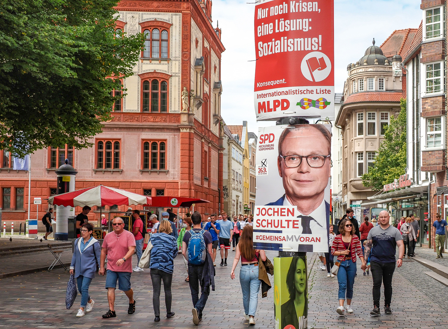 Rostock in Zeiten des Wahlkampfes