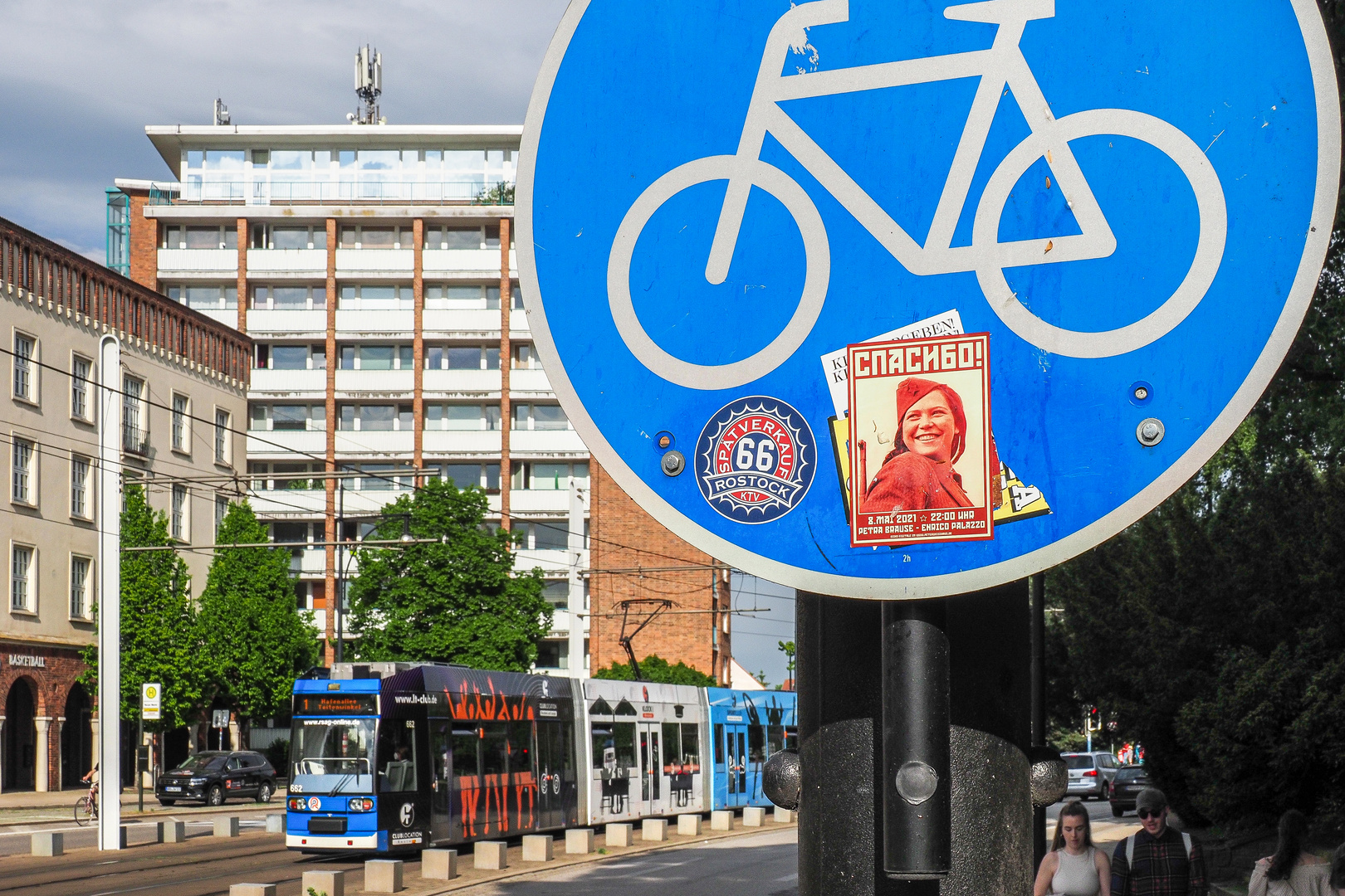 Rostock ist auch eine plakative Zone