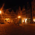 Rostock, Neuer Markt bei Nacht