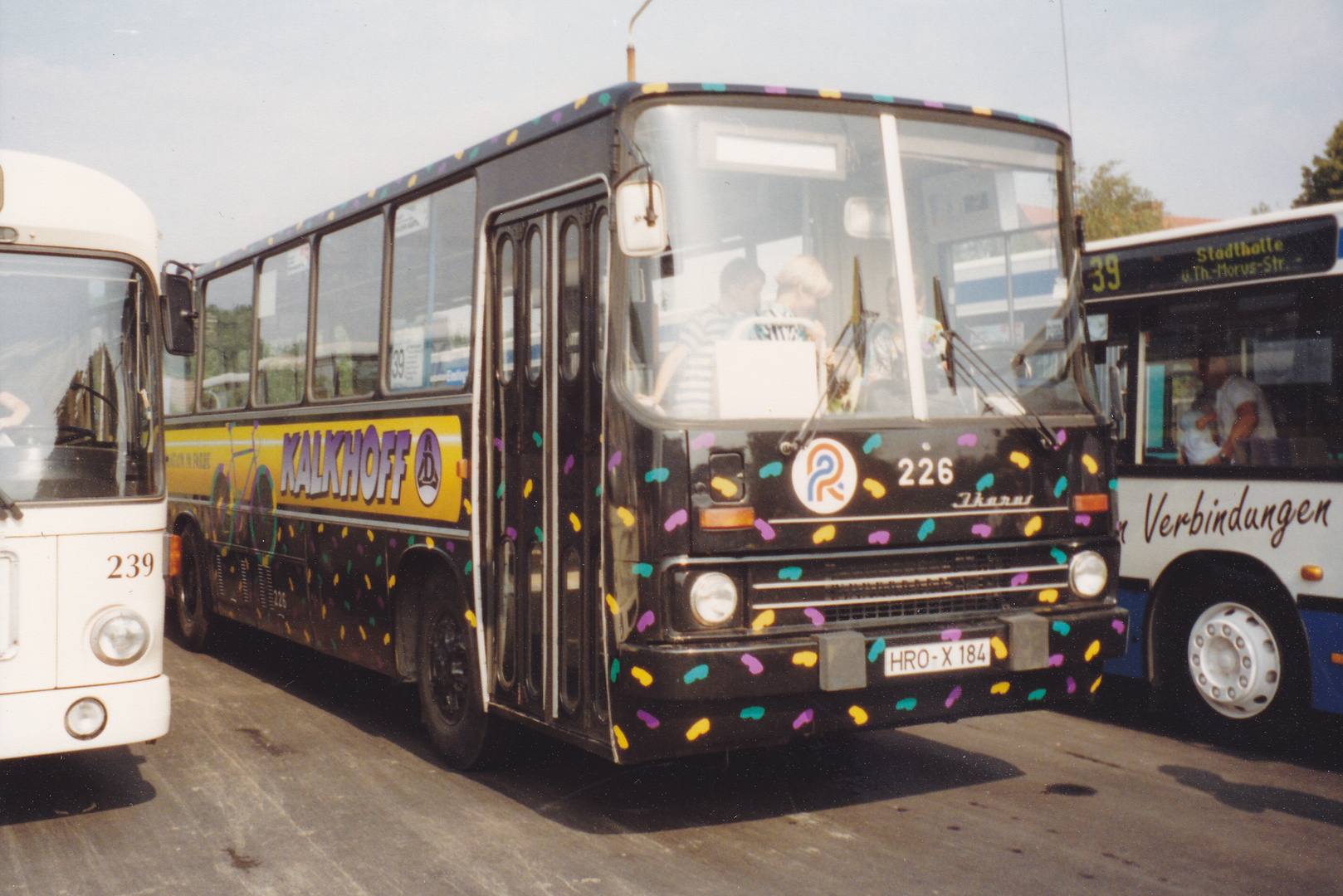 Rostock RSAG 226 Betriebshof Hamburger Straße 1992 Foto & Bild bus