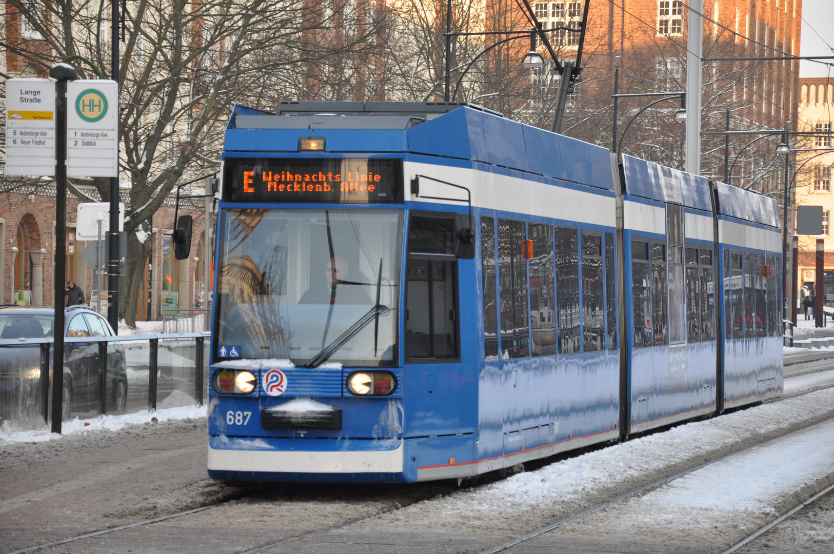 Rostock RSAG 687 Lange Straße Foto & Bild bus & nahverkehr