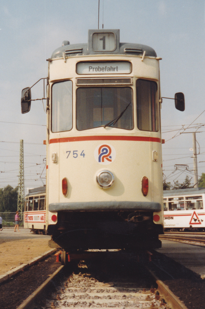 Rostock RSAG 754 (2) Betriebshof Hamburger Straße 1992