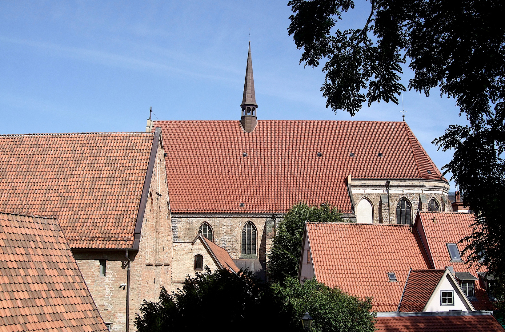 Rostocker Dächer - Blick auf die Universitätskirche