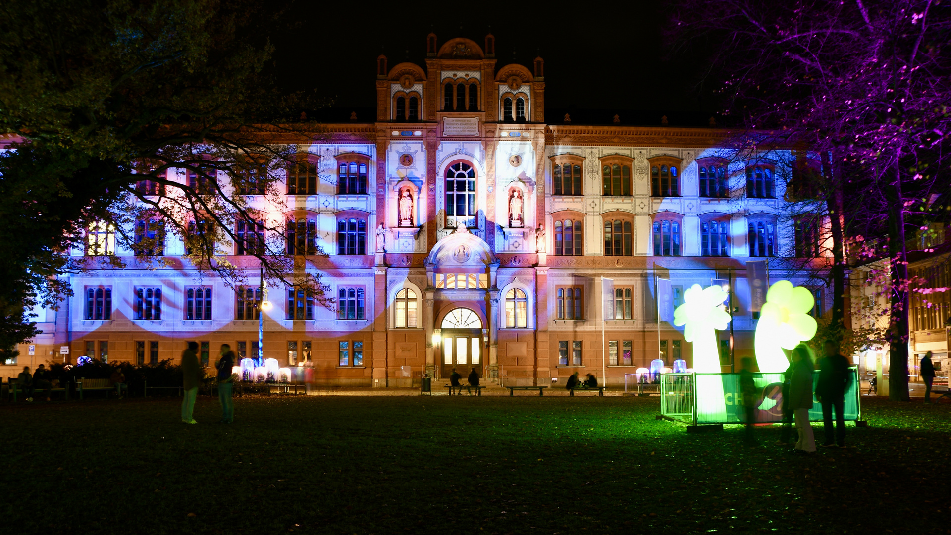 Rostocker Lichtwoche 2021 - Universität Rostock - Hauptgebäude