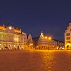 Rostock's neuer Markt in den frühen Abendstunden