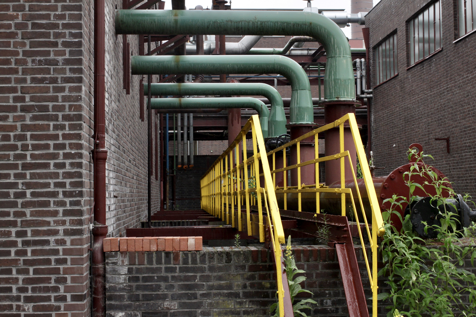 rot-gelb-grün. Kokerei Zollverein XII, Essen-Katernberg, D