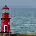 Rot in Blau / Rosslare Harbour Lighthouse