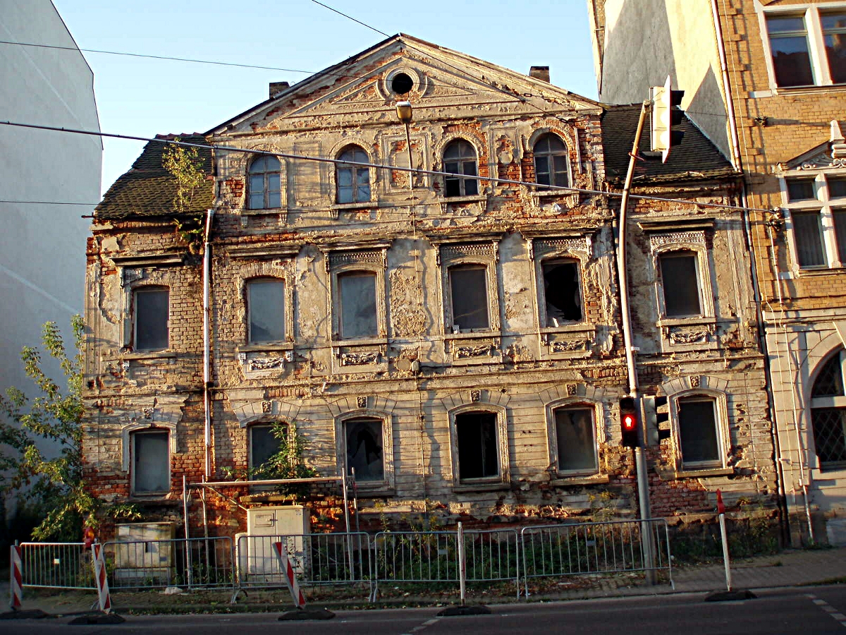 Rot, mitten in Leipzig